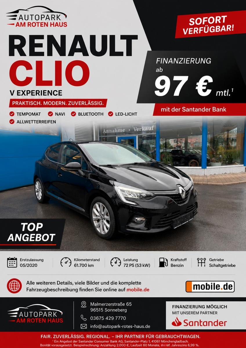 Renault Clio V Experience Tempomat*LED*NAVI*BT