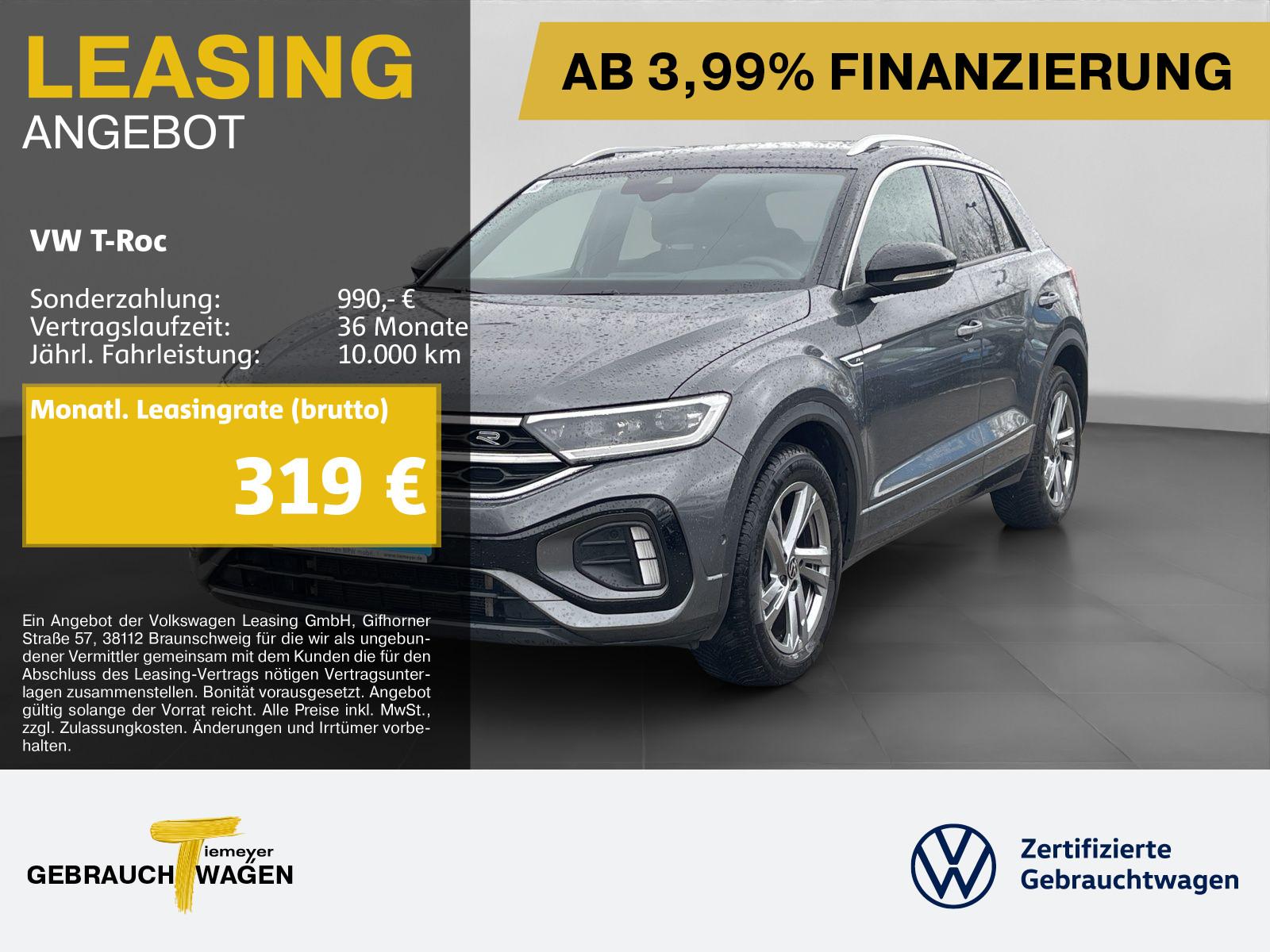 Volkswagen T-Roc 1.0 TSI R-LINE AHK PARKLENK KAMERA NAVI LE