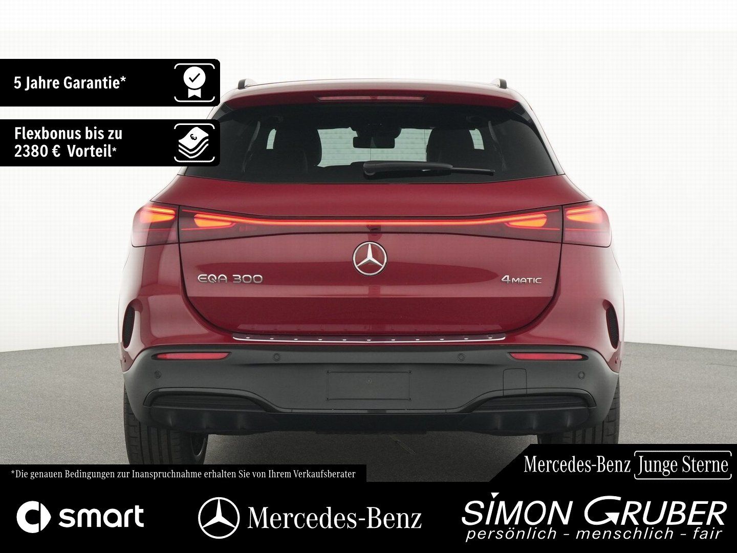 Fahrzeugabbildung Mercedes-Benz EQA 300 4M AMG Night Pano Burm HUD 360 Memory
