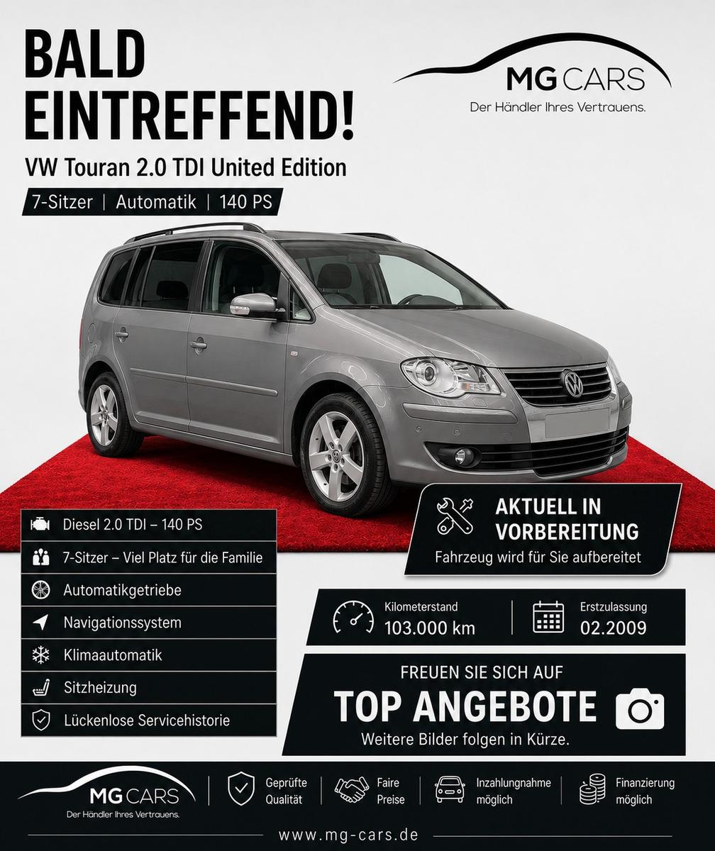 Volkswagen Touran 2.0 TDI~United~7'Sitzer~Automatik~Xenon!