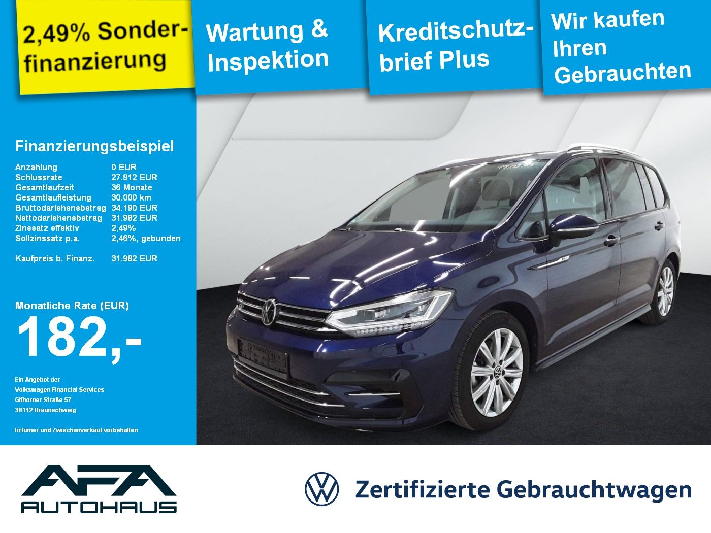Volkswagen Touran 1.5 TSI Comfortl. DSG R-Line*LED*Navi*ACC