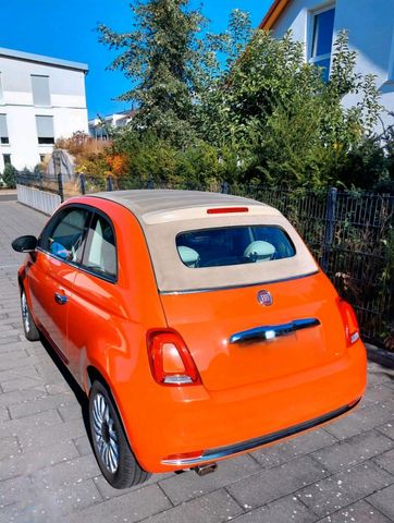 Fiat 500 Cabrio in Coralle- rot