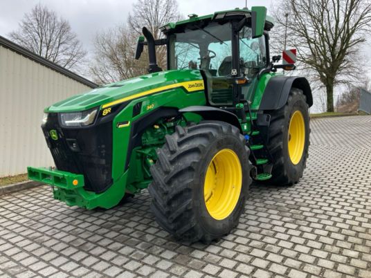 John Deere 8R340/CommandPro/HR-Gewichte/PowerGard