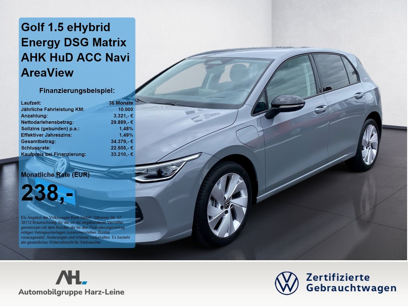 Volkswagen Golf 1.5 eHybrid Energy DSG Matrix AHK HuD ACC N foto 1