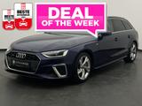 Audi A4 Avant 40 TFSI quattro +S-LINE+AHK+MATRIX+NAV+ - Audi A4 mit Benzin-Antrieb: Blau, Teilleder, Kombi
