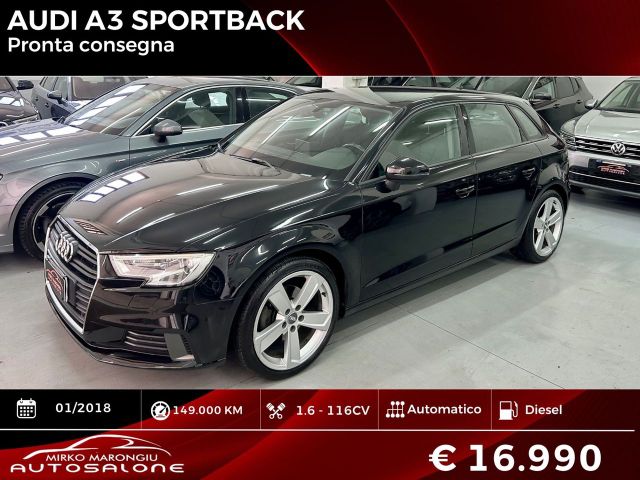 Audi A3 1.6 TDI 116 CV S tronic Sport FINANZIABI