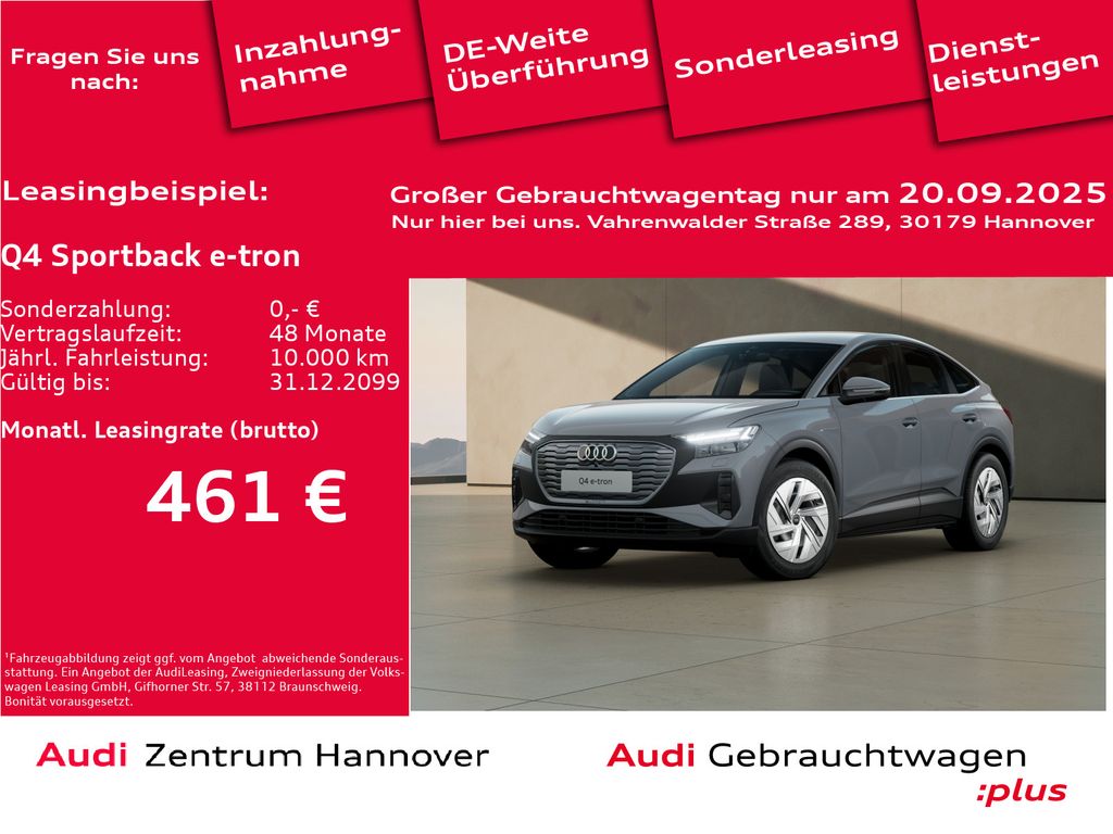 Q4 Sportback 35 e-tron Matrix DAB Sportsitze