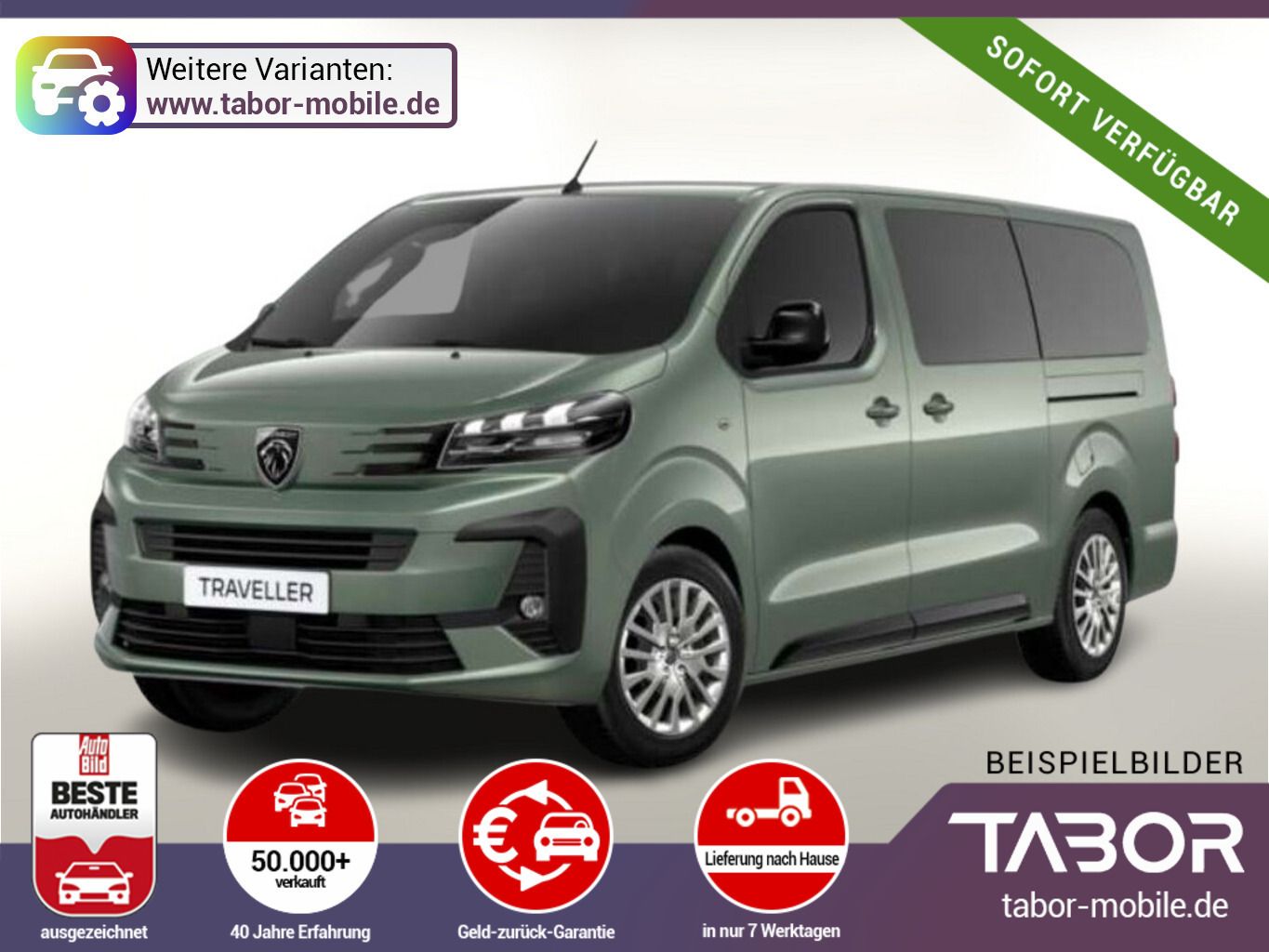 Peugeot Traveller L3 Active 9S AHK SHZ 2xKlima Nav Kam