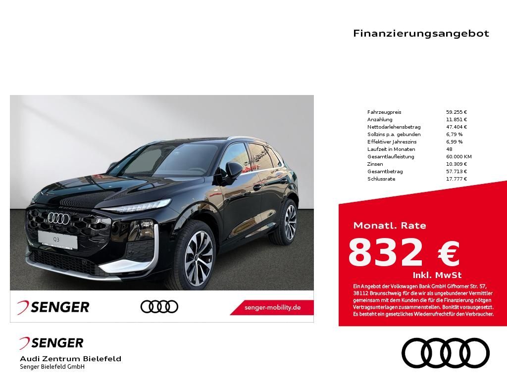 Audi Q3 TFSI S tronic Digitales Cockpit Navi Kamera