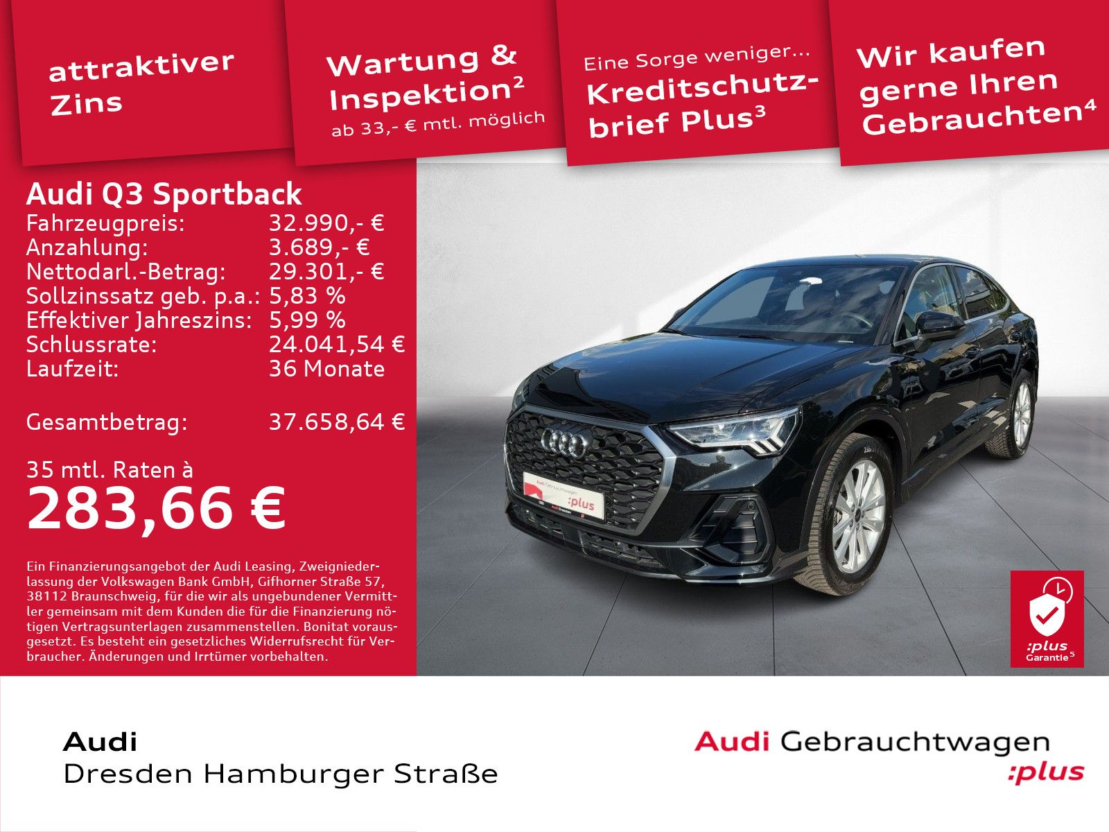 Audi Q3 Sportback 35 TFSI S tronic AHZV LED SW foto 2