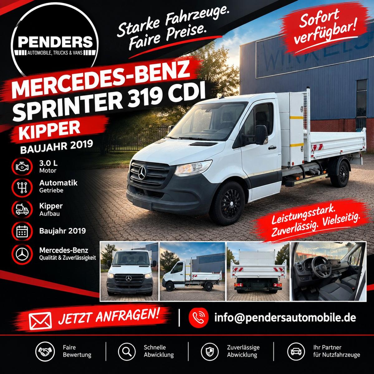 Mercedes-Benz Sprinter III  319 CDI L3 Kipper *3 Liter Motor*