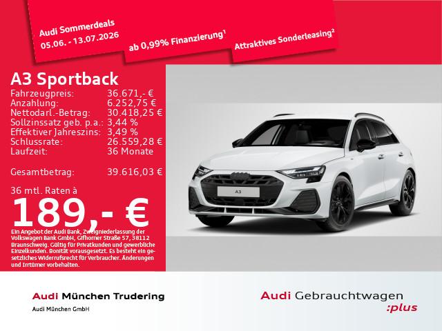 Audi A3 Sportback 3 Sportback 30 TFSI S tronic S line