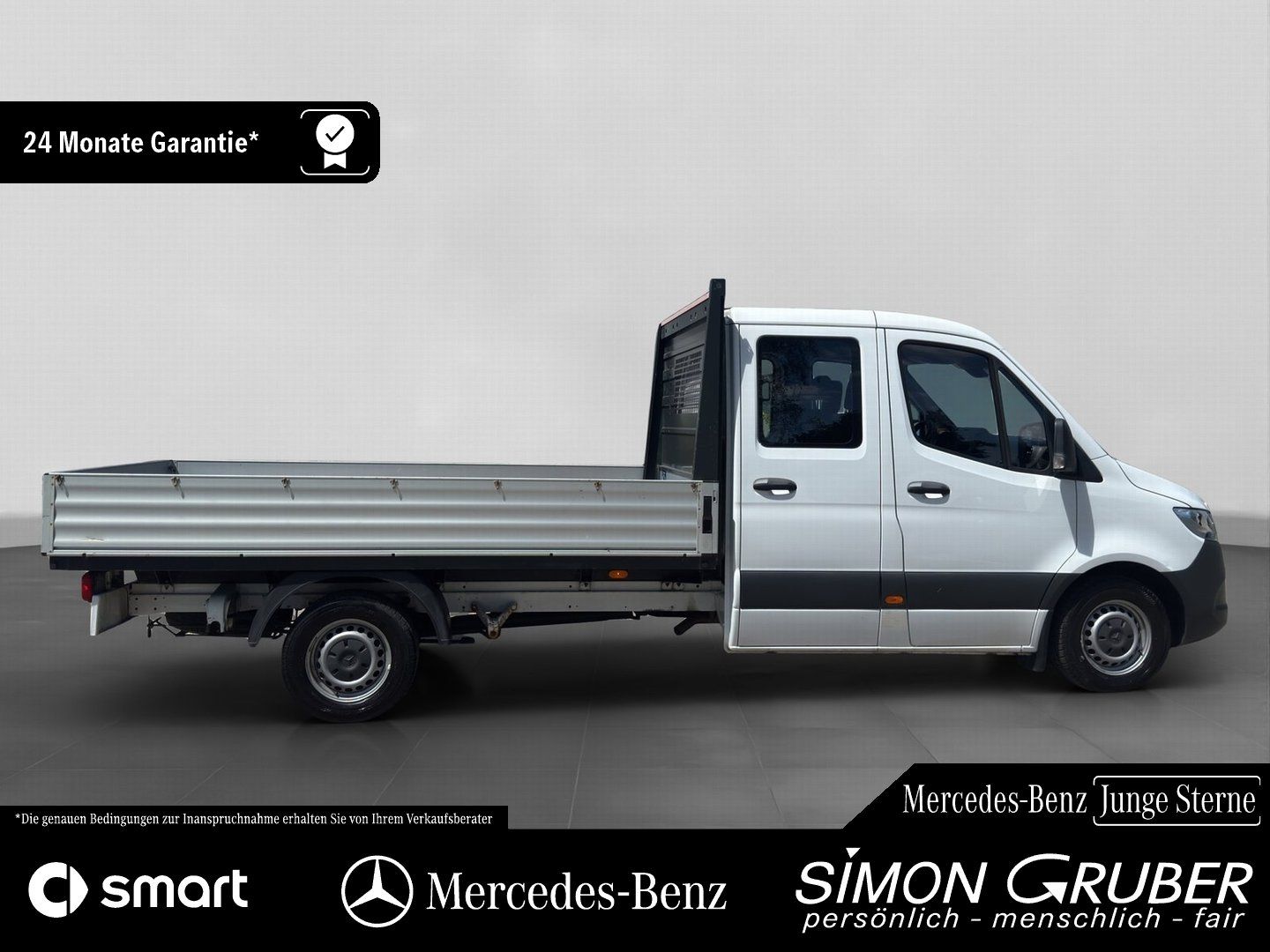 Fahrzeugabbildung Mercedes-Benz Sprinter 315 Pritsche Lang 7-Sitzer Klima DAB