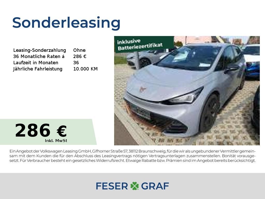 Cupra Born 150 kW 58kWh NAVI/KAMERA/SHZ/ACC/2xPDC