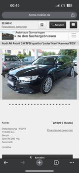 Audi A6 3,0 Benziner 300 PS - Audi A6 aus 2011 mit Benzin-Antrieb: Kombi
