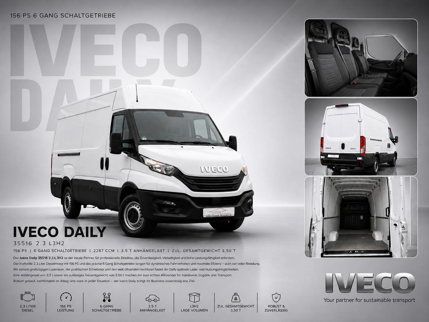 Iveco Daily 2.3 35S16 L3H2 *KLIMA*PDC*BTH*AHK*