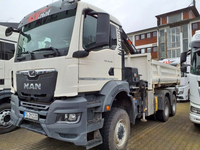 MAN TGS 33.430  6x6 Kipper Kran Hiab 228-6 Funk