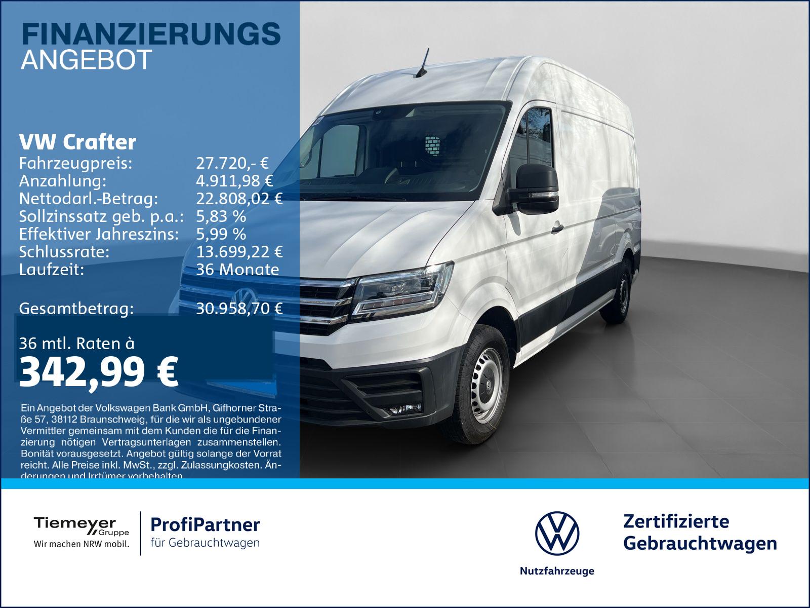 Volkswagen Crafter 35 Kasten HD AHK SCHWINGSITZ 270°TÜREN