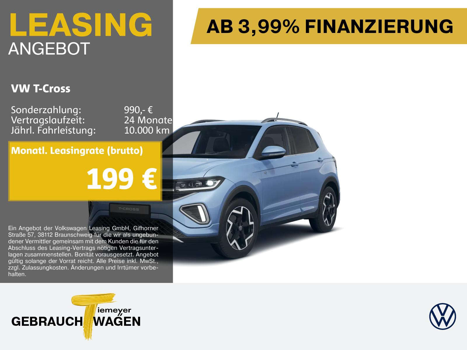 Volkswagen T-Cross 1.5 TSI DSG R-LINE IQ.LIGHT ASSIST AHK K
