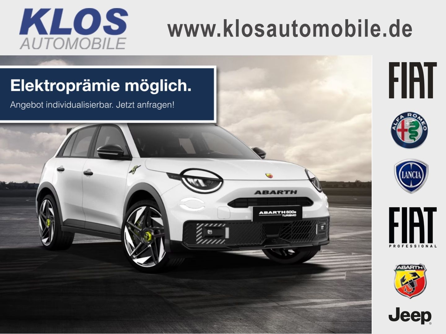 Abarth 600e TURISMO 54kWh **ab 510,08€ leasen** NEUWAGE