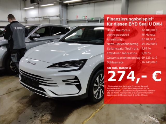 BYD Seal U DM-i 1.5 PHEV Design Leder/Glasdach/LED/L
