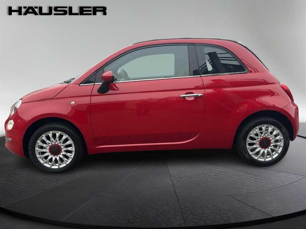 Fiat 500C "RED" Parkpilot CarPlay Klima LM-Felgen 