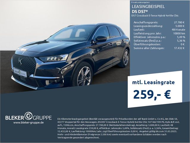 DS Automobiles DS7 Crossback E-Tense Hybrid 4x4 Be Chic