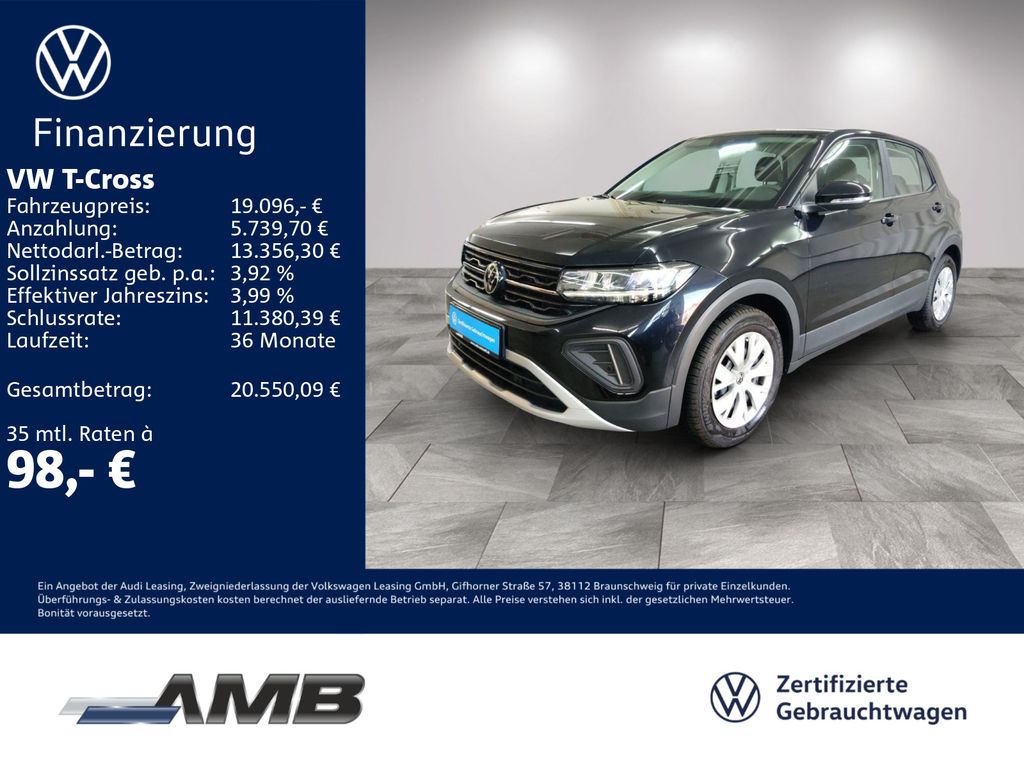 T-Cross 1.0 TSI LED/digi.C/Sitzhzg/bis08.2030Gar