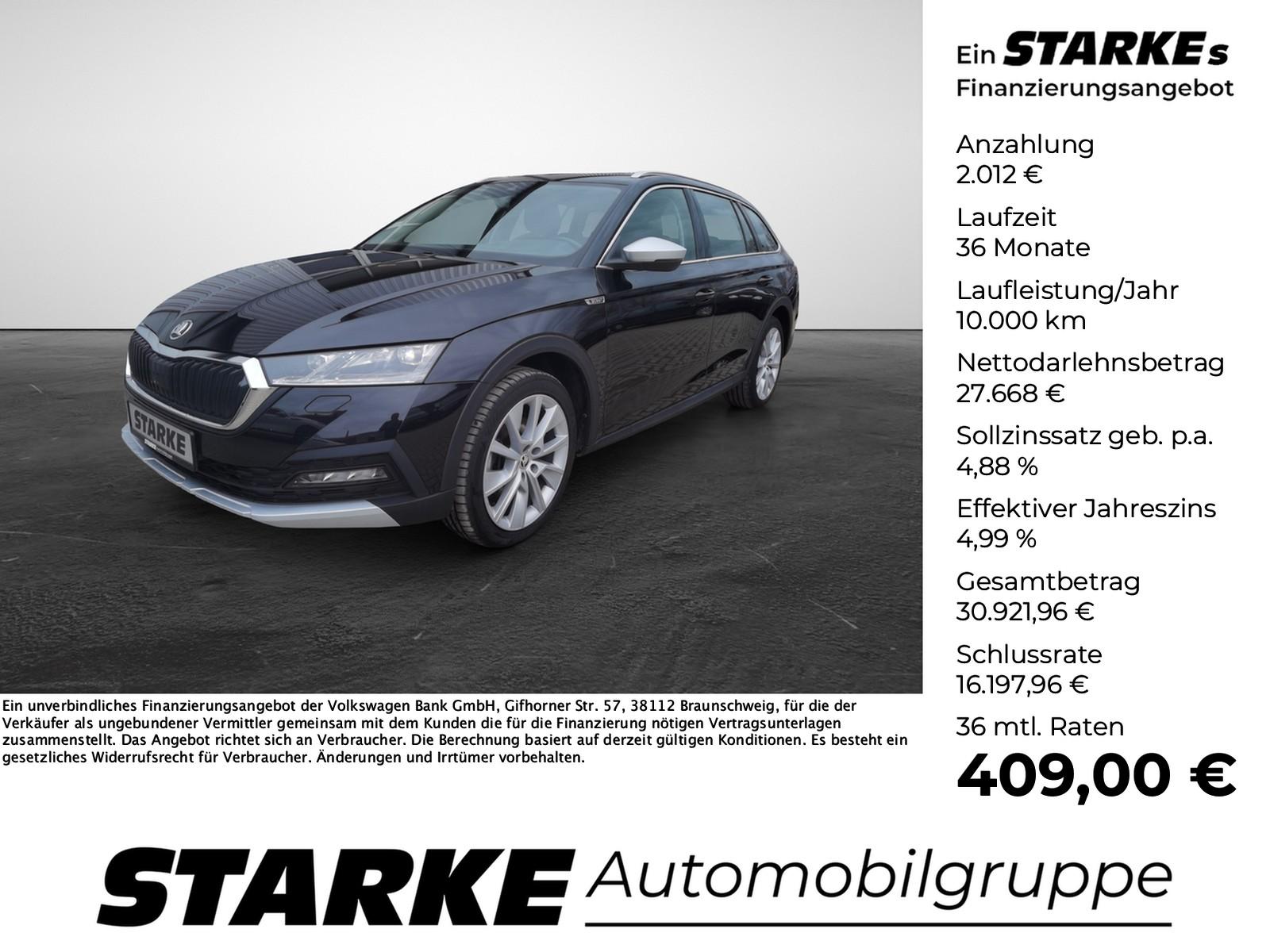 Skoda Octavia Combi 2.0 TDI DSG 4x4 Scout Pano AHK Sta