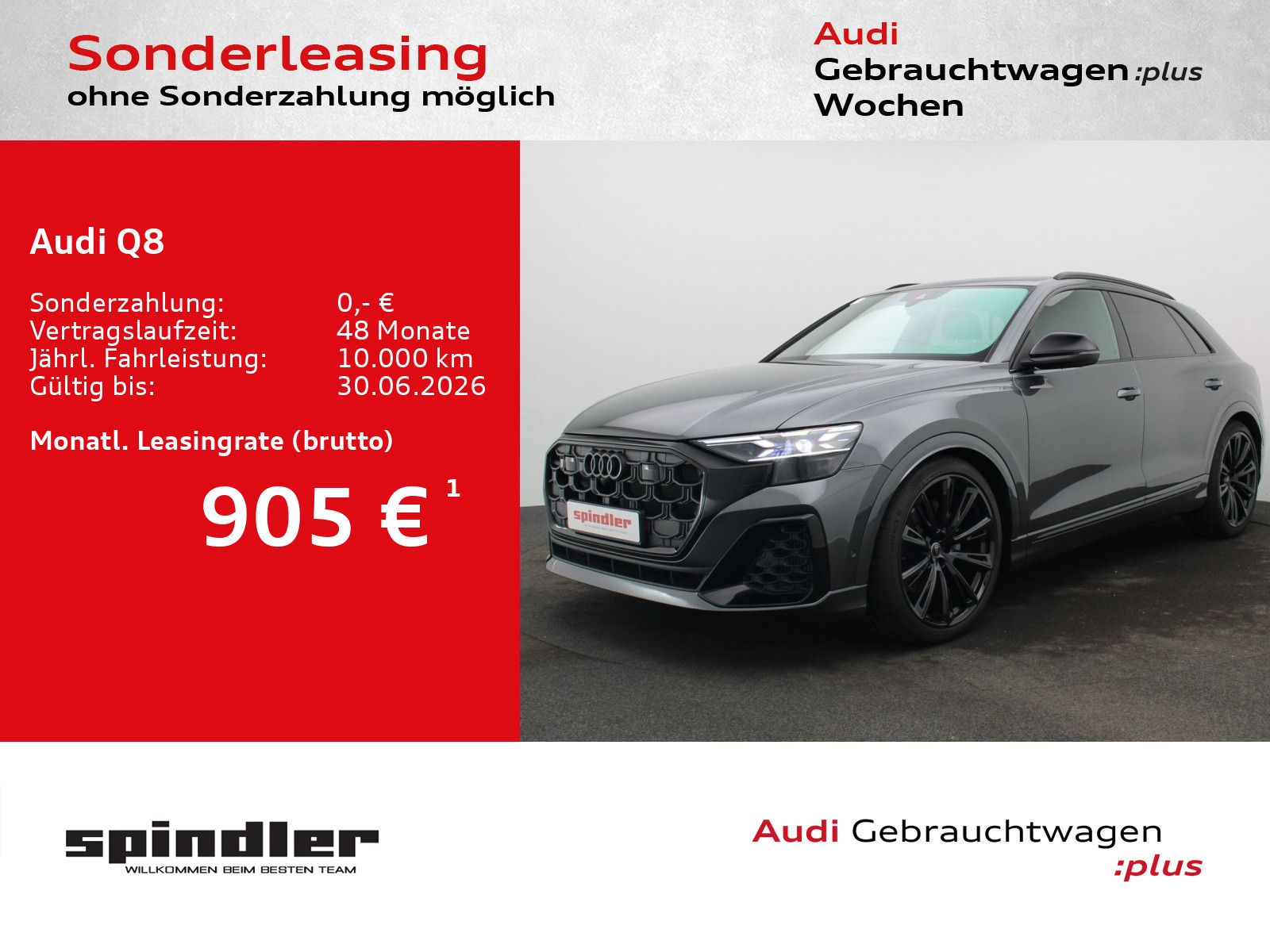 Audi Q8 S-Line 55 TFSI quattro / Pano, Laser, Standh