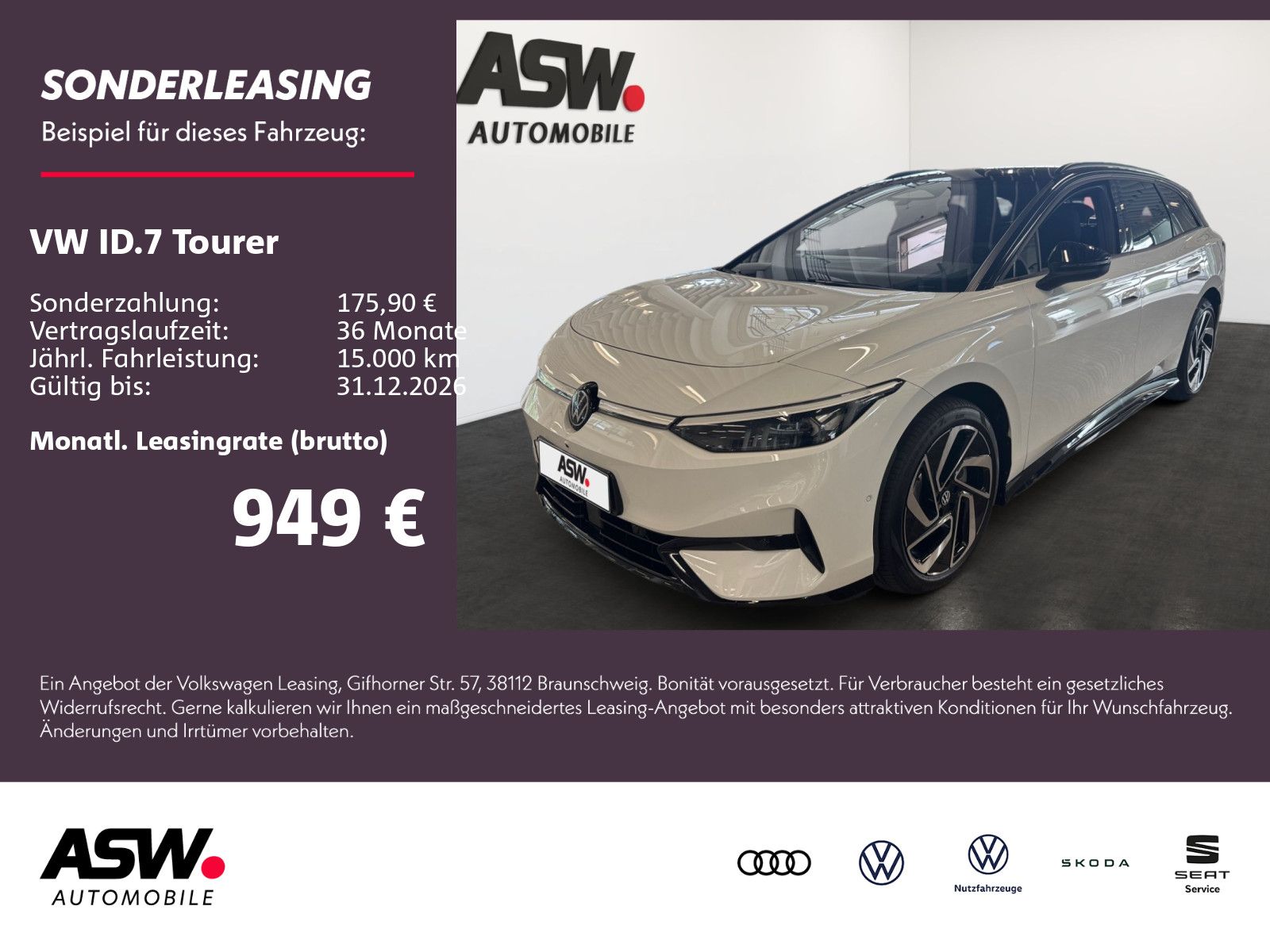 Volkswagen ID.7 Tourer Pro 210 kW AHK ACC HEAD-UP KAMERA