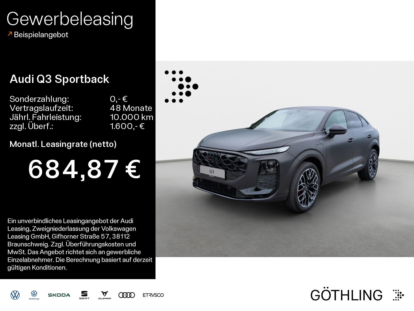 Audi Q3 Sportback e-hybrid 200 kW S line S tronic *Ma
