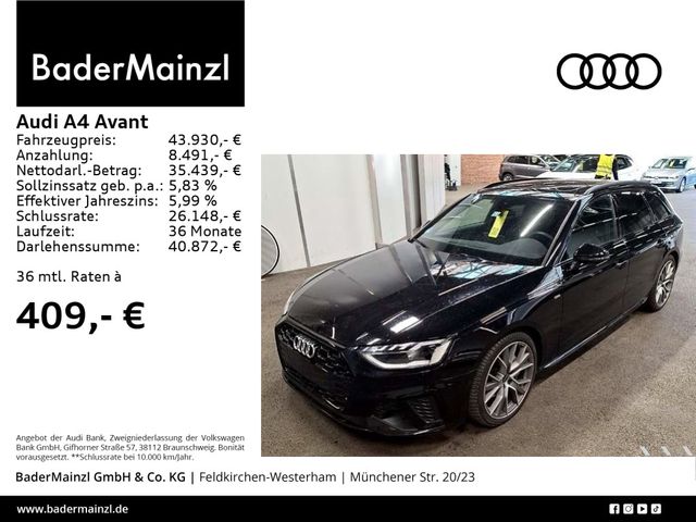 Audi A4 Avant 40 TFSI S tronic S line quattro AHK B&O