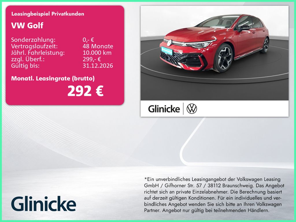 Golf VIII 1.5 TSI R-Line LED Navi PDC+RFK ACC He
