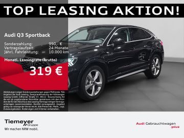 Audi Leasingangebot: Audi Q3 Sportback 35 TFSI S LINE LM19 LED AHK NAVI