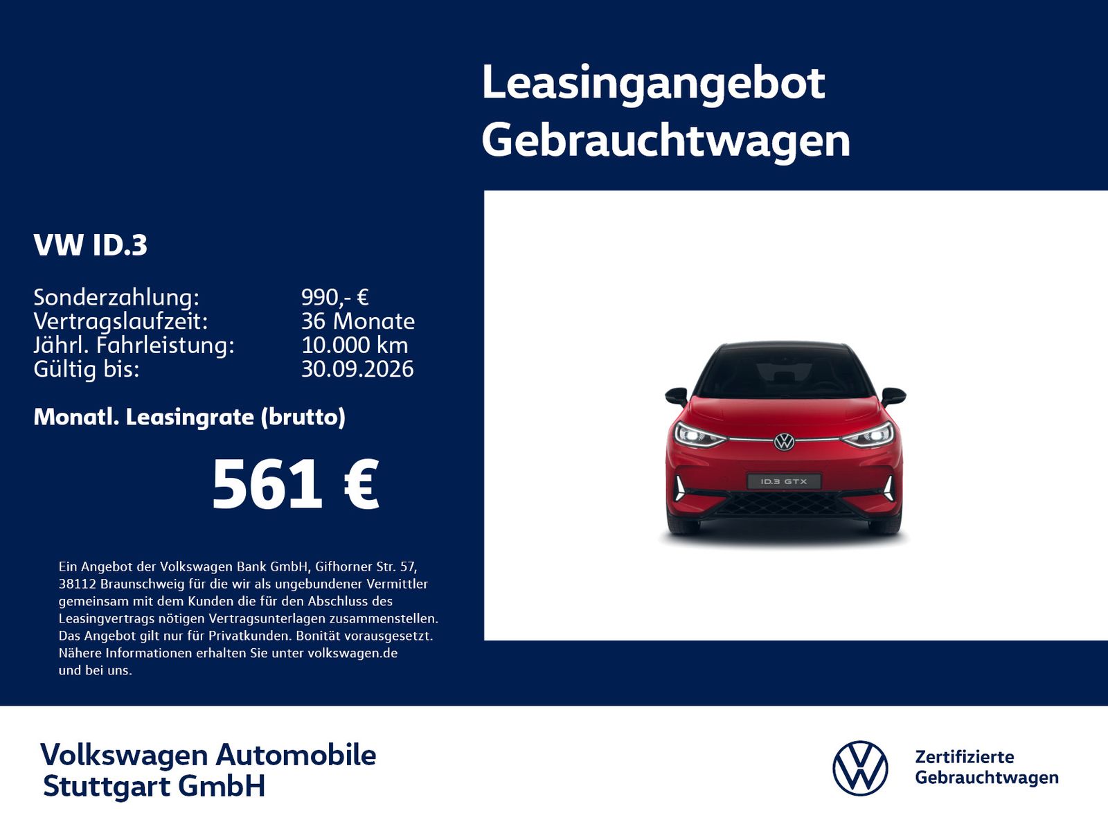 Volkswagen ID.3 GTX Navi Kamera Pano AHK Stdhzg LED ACC SHZ foto 2