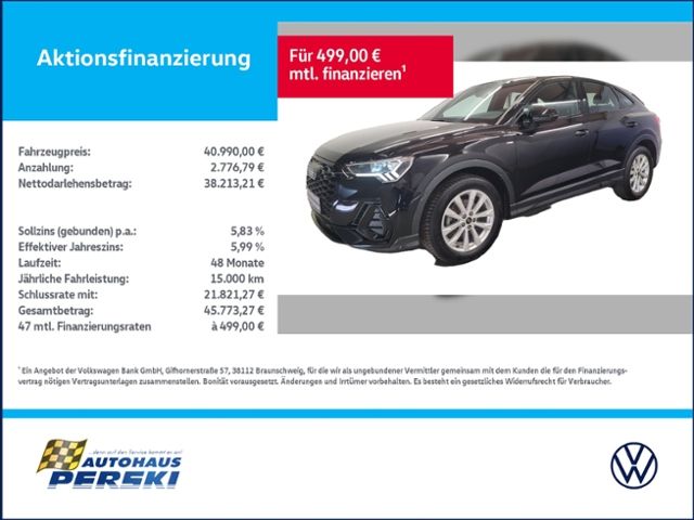Audi Q3 Sportback 35 1.5 TFSI S line  KLIMA, NAVI, LE