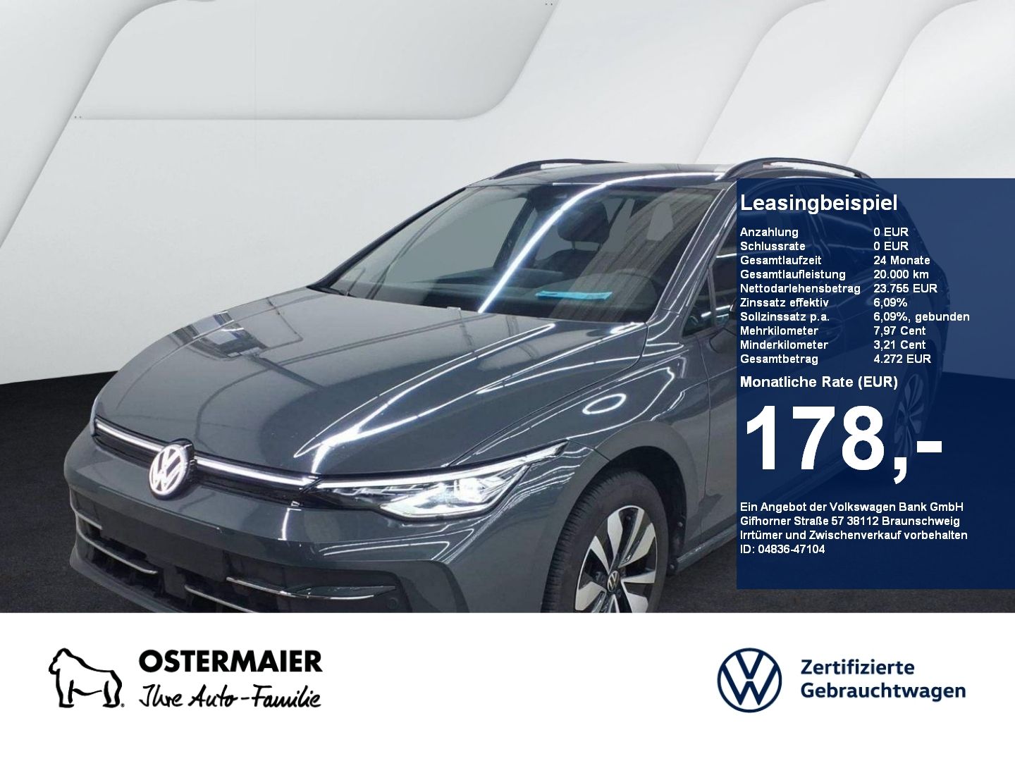 Volkswagen Golf VIII Variant GOAL 1.5TSI 150PS ACC.AHK.KAME