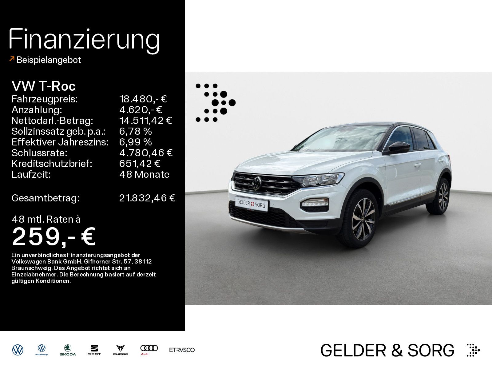 VW T-Roc Style 1.0 TSI Navi|CarPlay|DAB|PDC