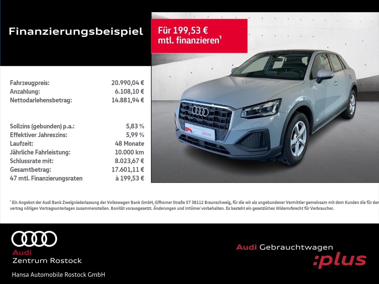 Audi Q2 35 TFSI S-tronic+NAVI+MATRIX+AHK+PANO+TEMPO+S