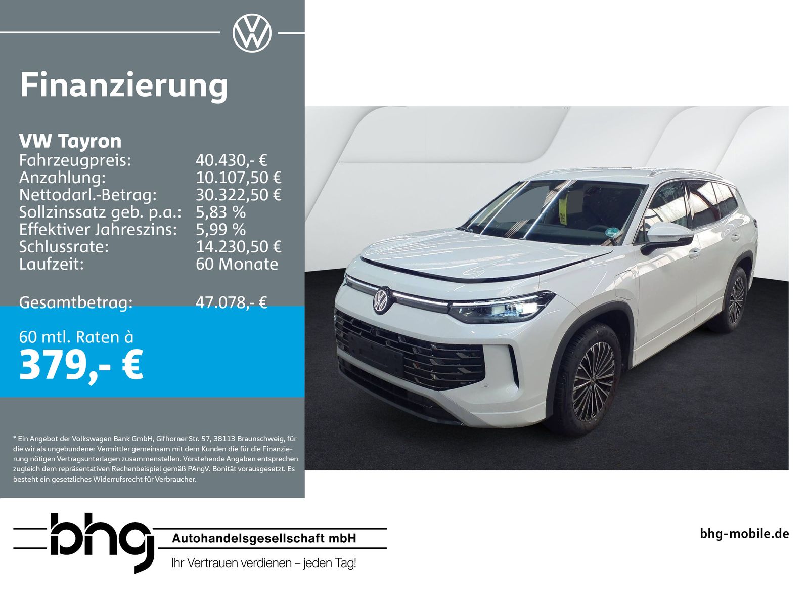 Volkswagen Tayron Elegance 1,5 l eHybrid OPF