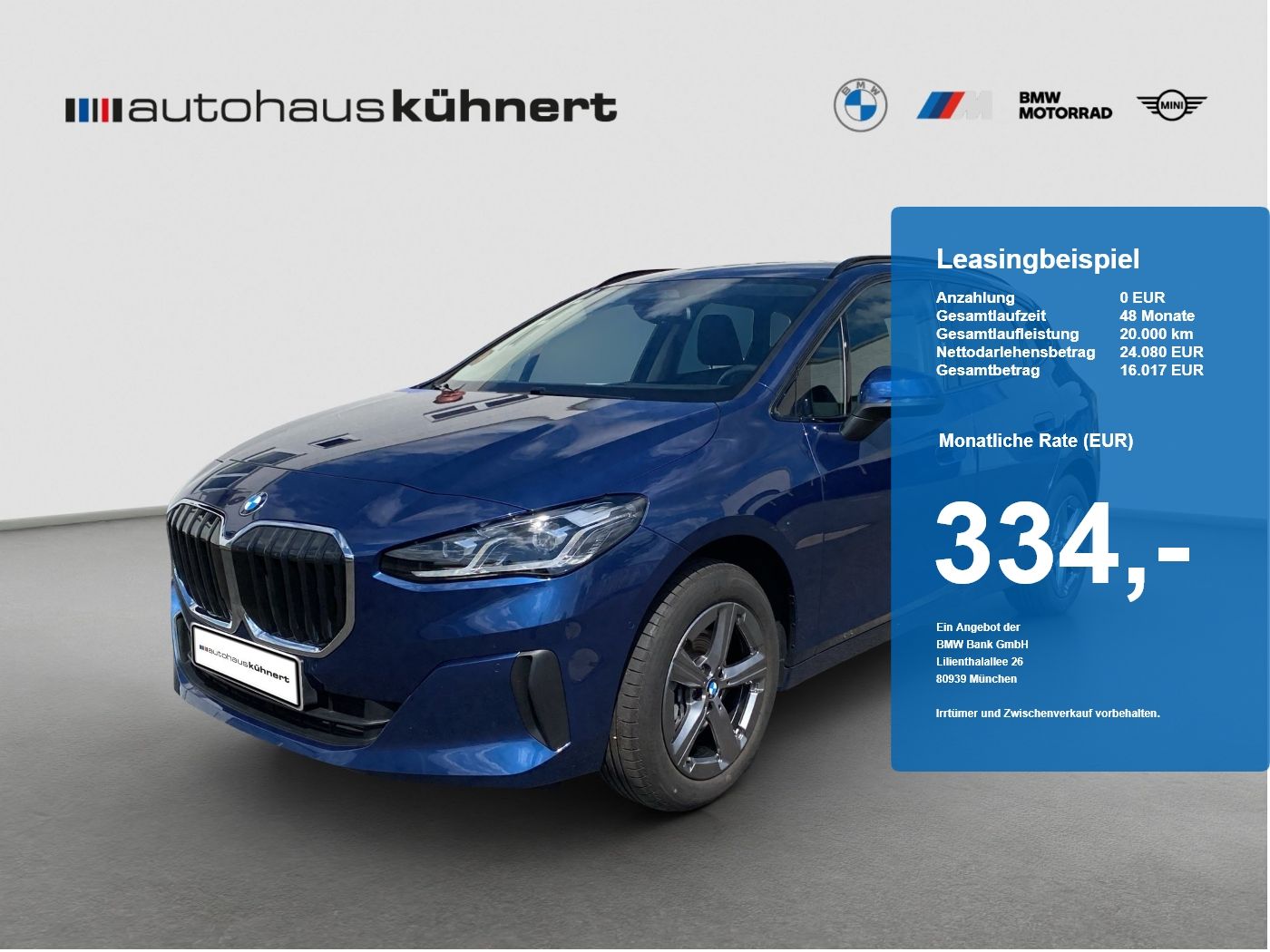 BMW 220i Active Tourer LED SpurAss AHK HiFi Navi RFK foto 1