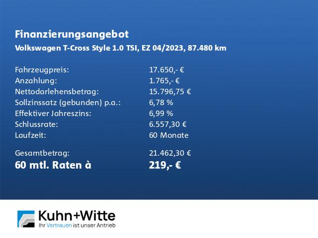 Volkswagen T-Cross 1.0 TSI Style LED+RFK+Navi+AppleCar+IQ.D, миниатюра 19