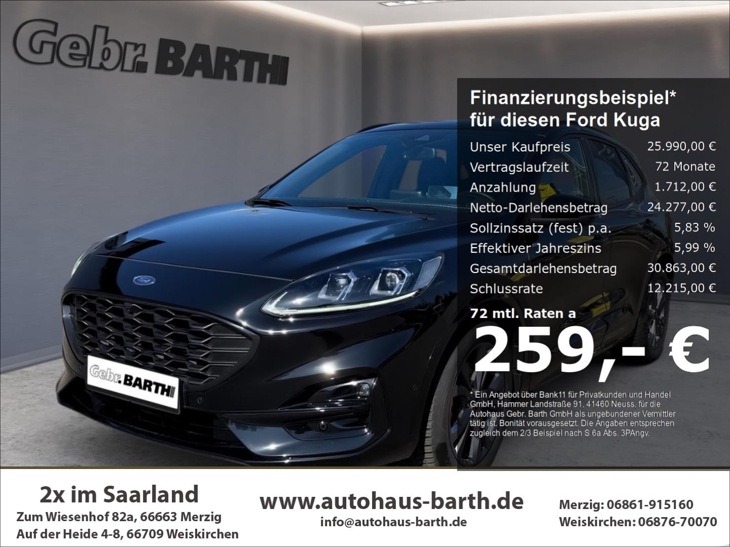 Ford Kuga ST-Line X HUD AHK-klappbar Navi Soundsystem