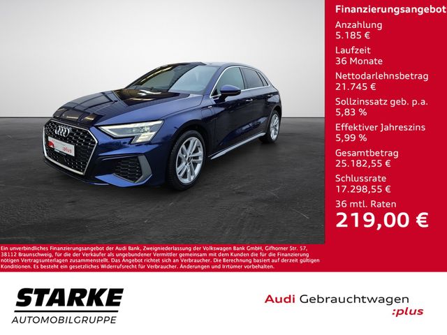 Audi A3 Sportback 40 TFSI e S tronic S line  Navi LED