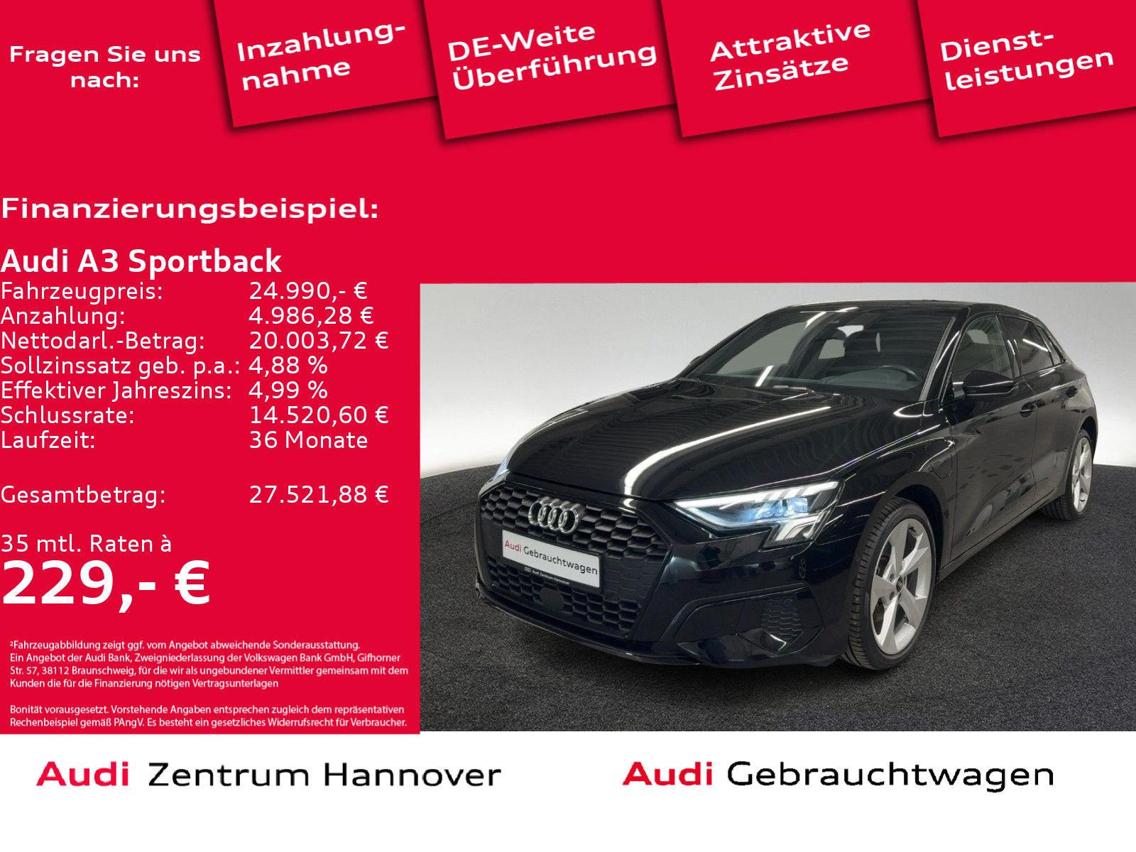 Audi A3 Sportback advanced 40 TFSI e-tron