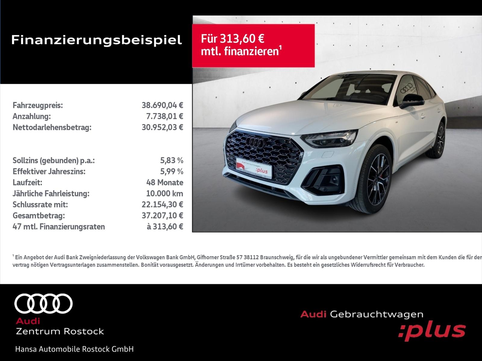 Audi Q5 Sportback 40 TDI QUATTRO S-Line+NAVI+MATRIX+A