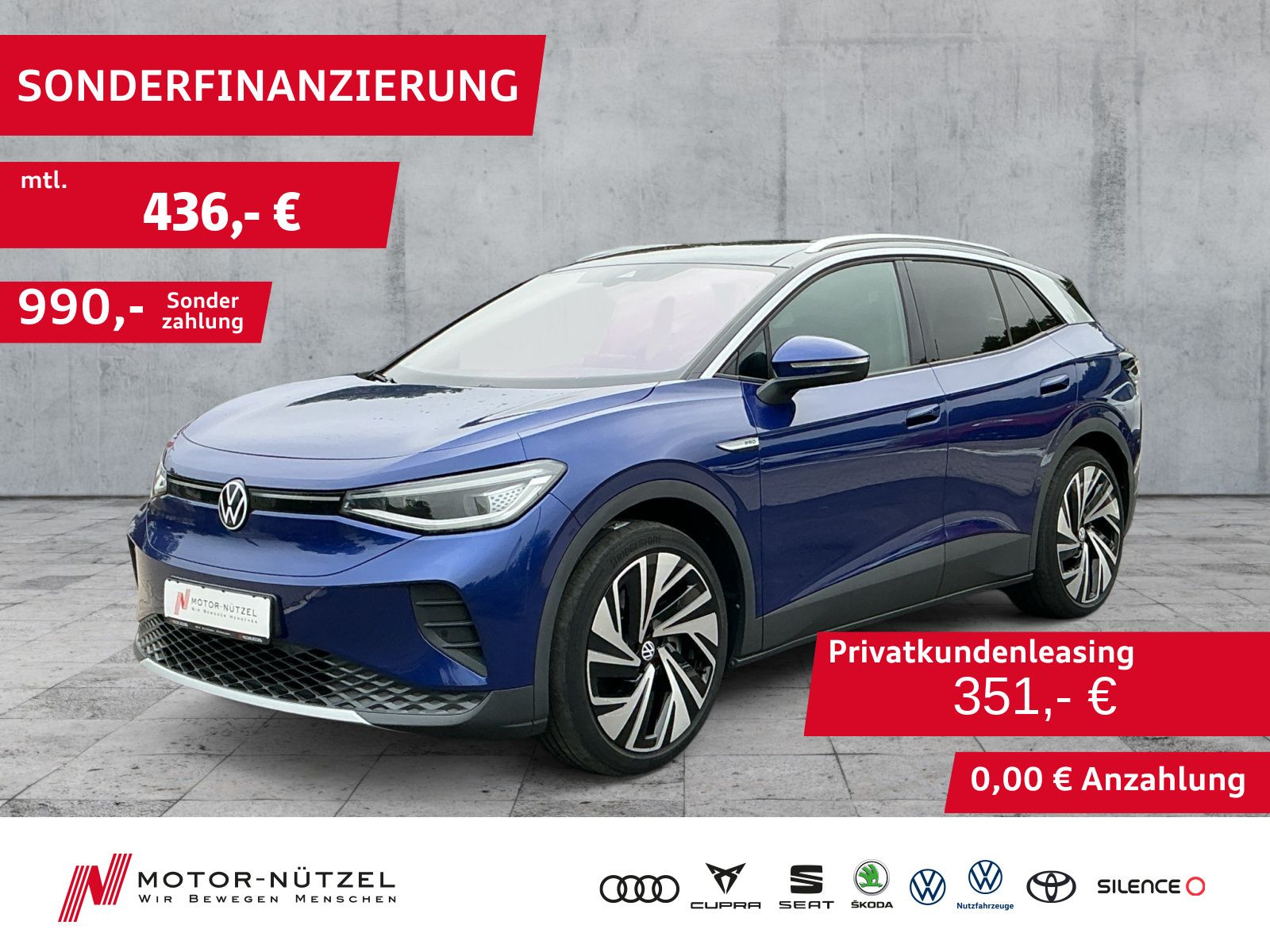 Volkswagen ID.4 150KW PRO PERFORMANCE NAV+SHZ+PANO+WäPu+ACC