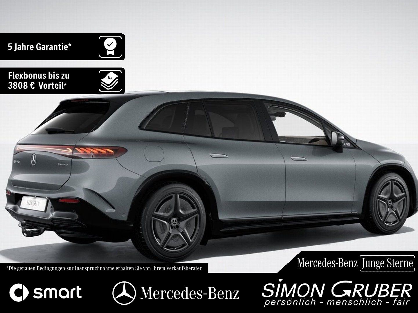 Mercedes-Benz EQS 450 4M SUV AMG Pano FOND Burme HUD DigiL AHK imagem 2