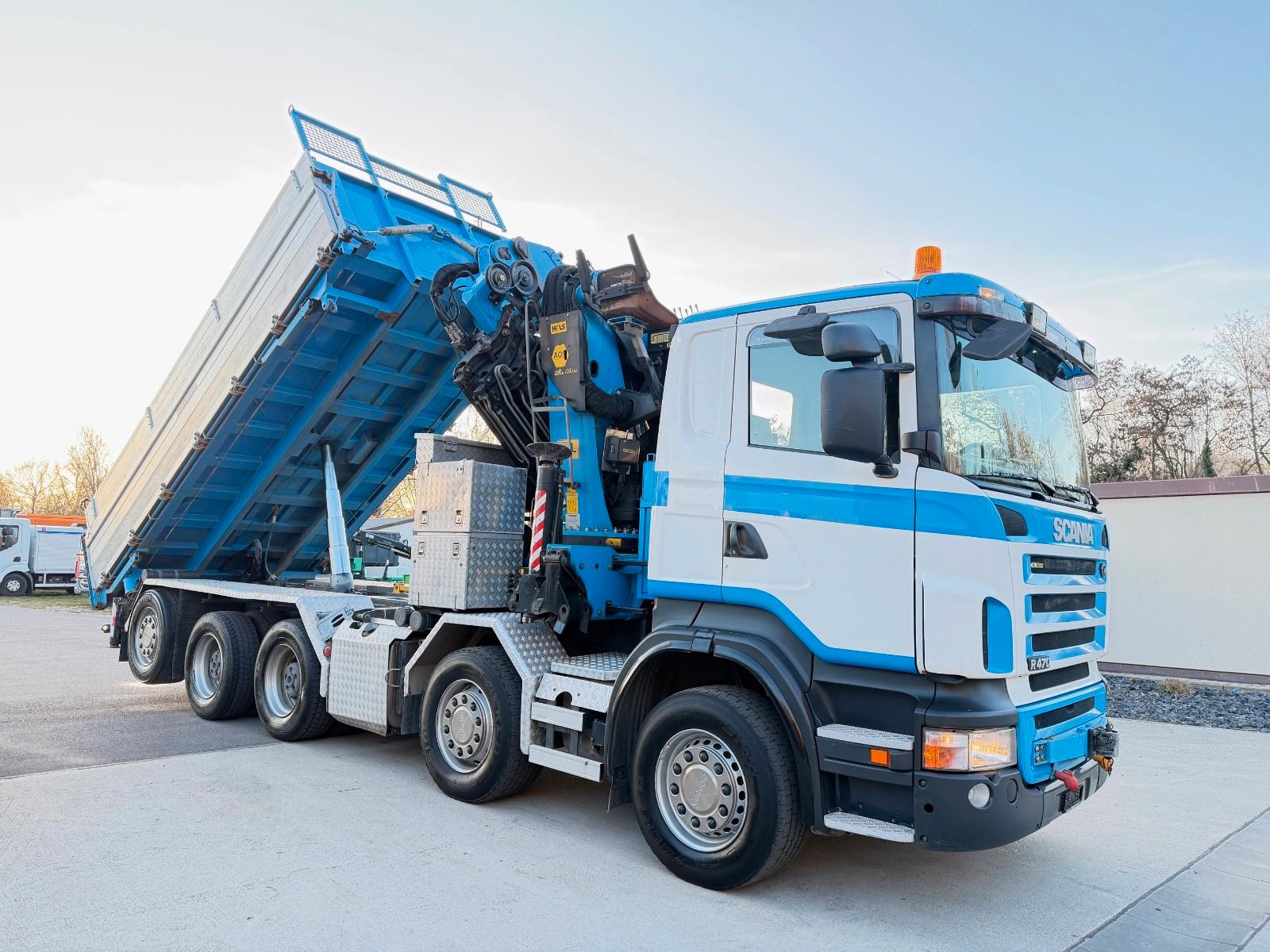 Scania R470 10x4 KRAN 31m FUNK+Jib+Seilwinde 5./6.